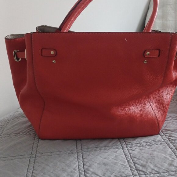 Leather coach bag - Picture 2 of 4